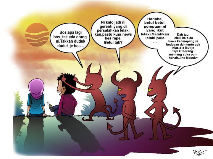 Tetaplah berjuang untuk menjaga akhlak karimah di dalam dada, karena setan tidak hentinya menggoda manusia, |Pict by. fatinfakhira95.blogspot.com