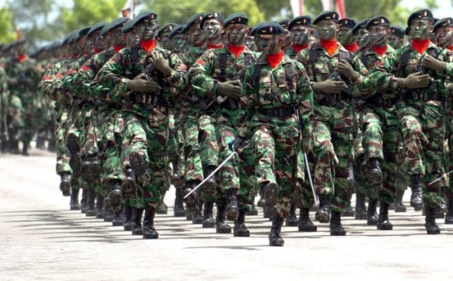 pasukan tentara di Indonesia