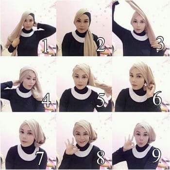 cara berhijab segiempat