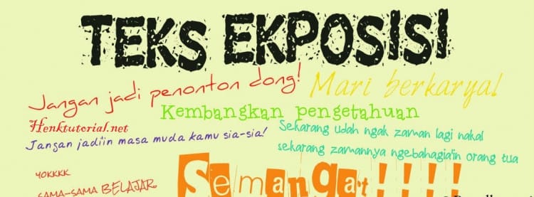 pengertian Teks Eksposisi