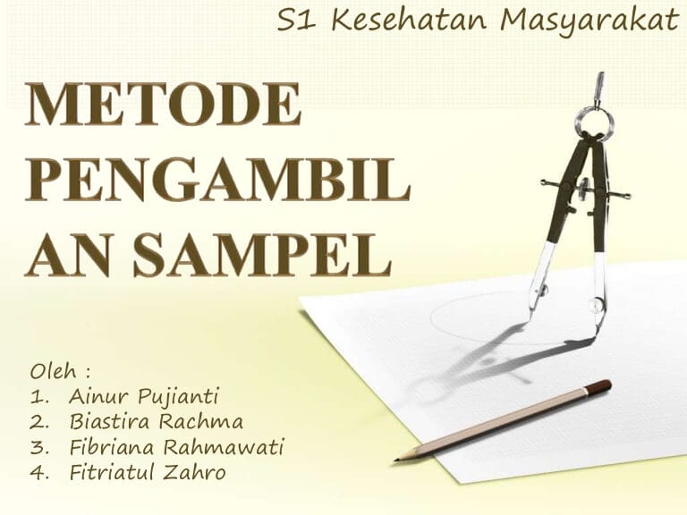 Metode Pengambilan Sampel teknik pengambilan sampel