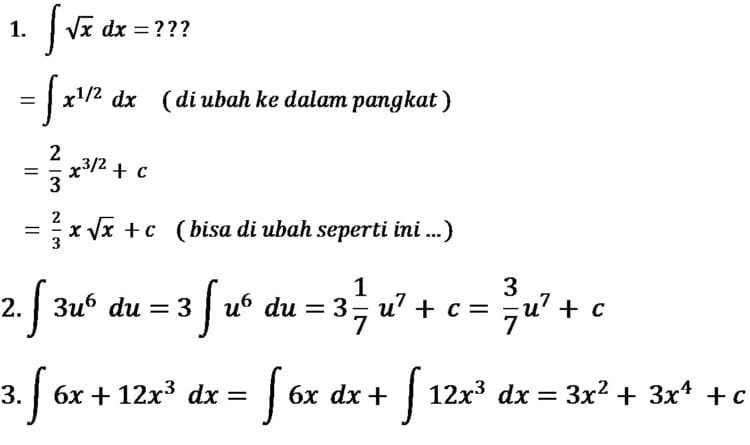 rumus integral